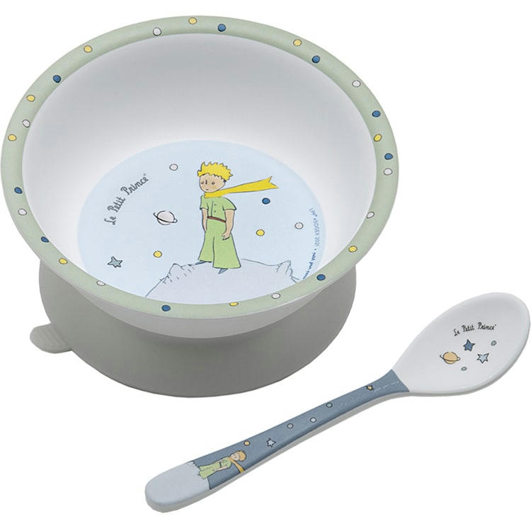 - Bol à ventouse + cuillère Le Petit Prince