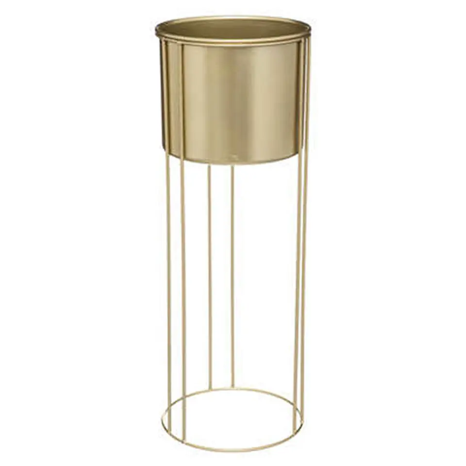 Atmosphera Plantenpotten - 2x - standaard - goud - 41 en 58 cm