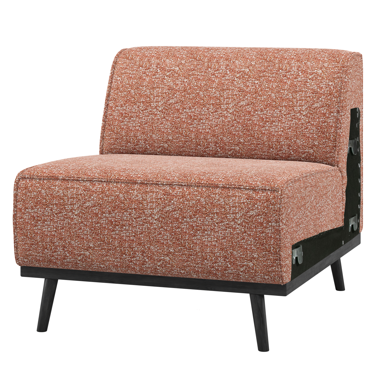 WOOOD 1-zits element bank Statement - Polyester - Terra Melange - 77x79x93
