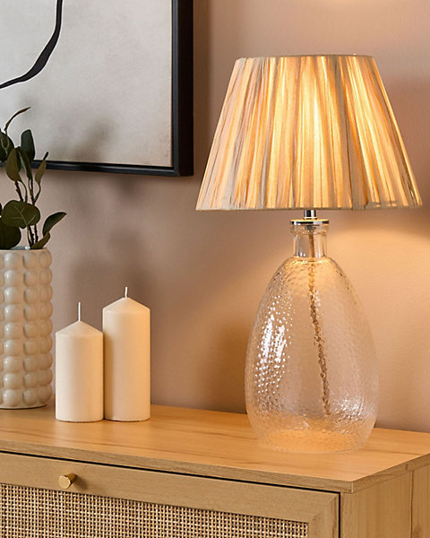 Lampe à poser BLANCO Verre Naturel
