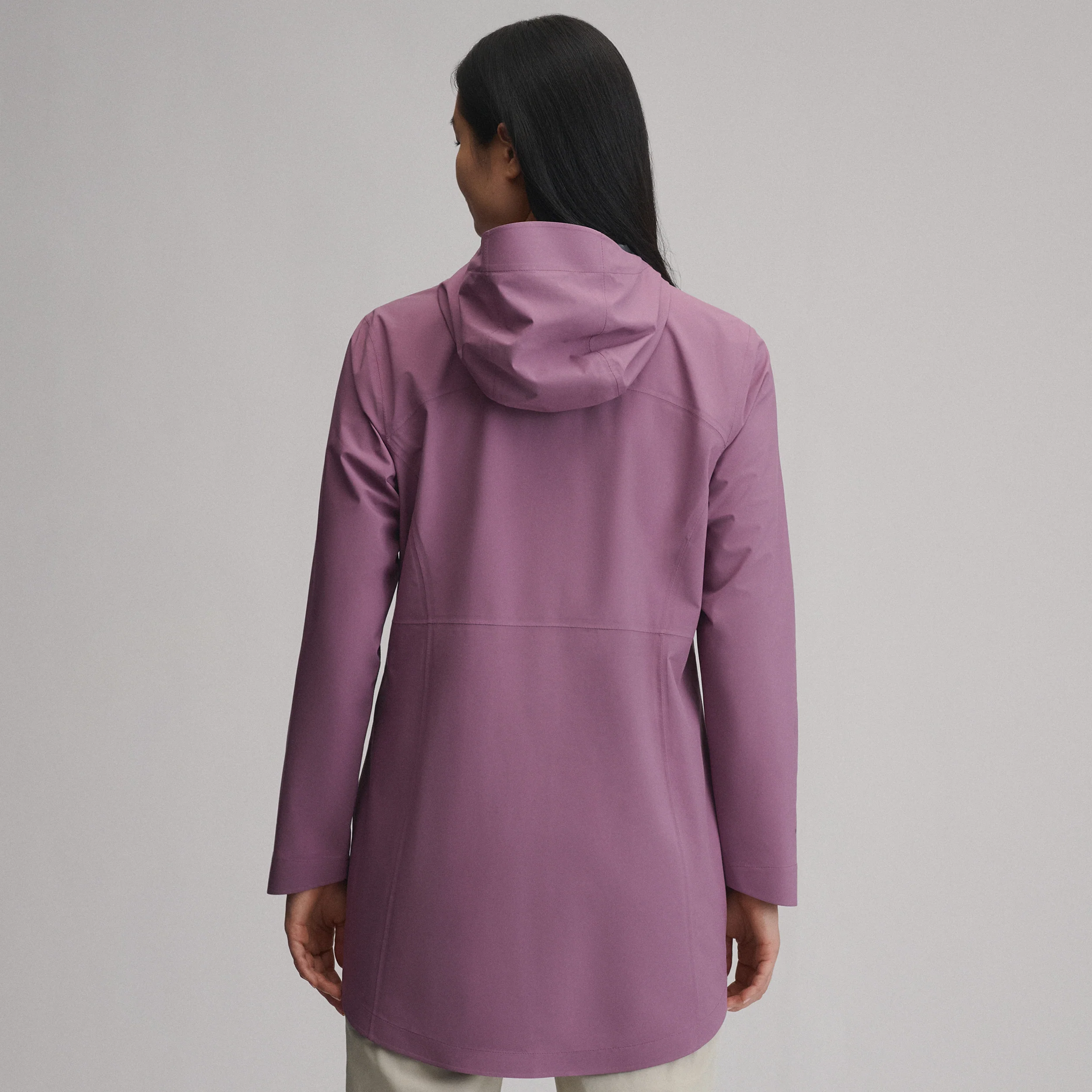 Women's Cloud Cap Waterproof Stretch Hooded Rain Parka