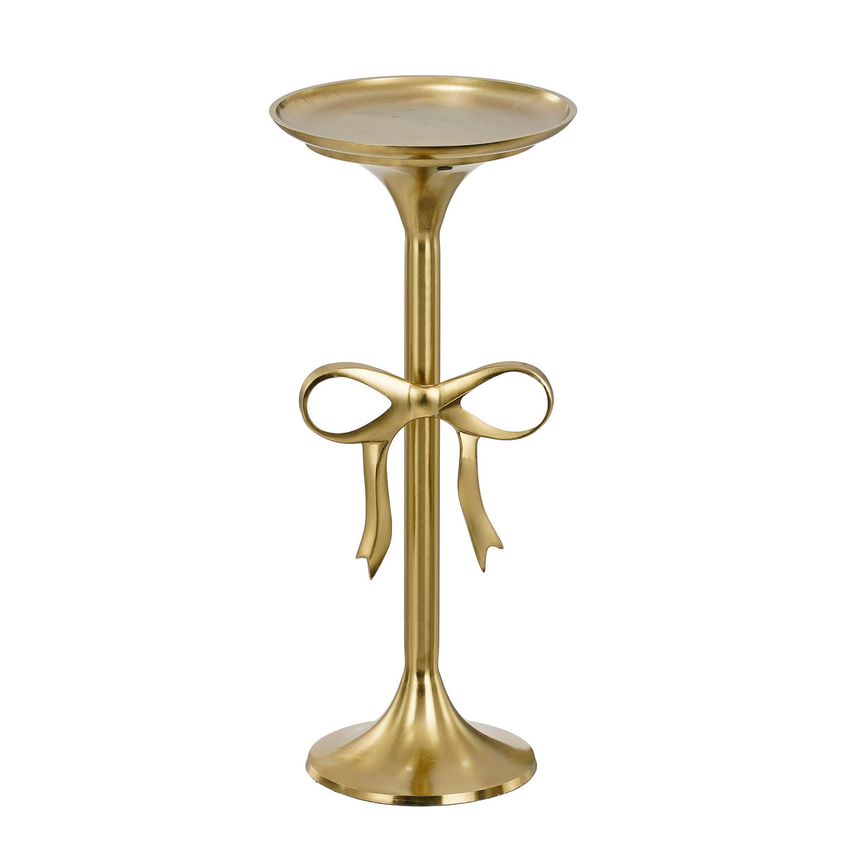 Mica Decorations Bijzettafel - H57 x Ø25 cm - Gerecycled Aluminium - Goud