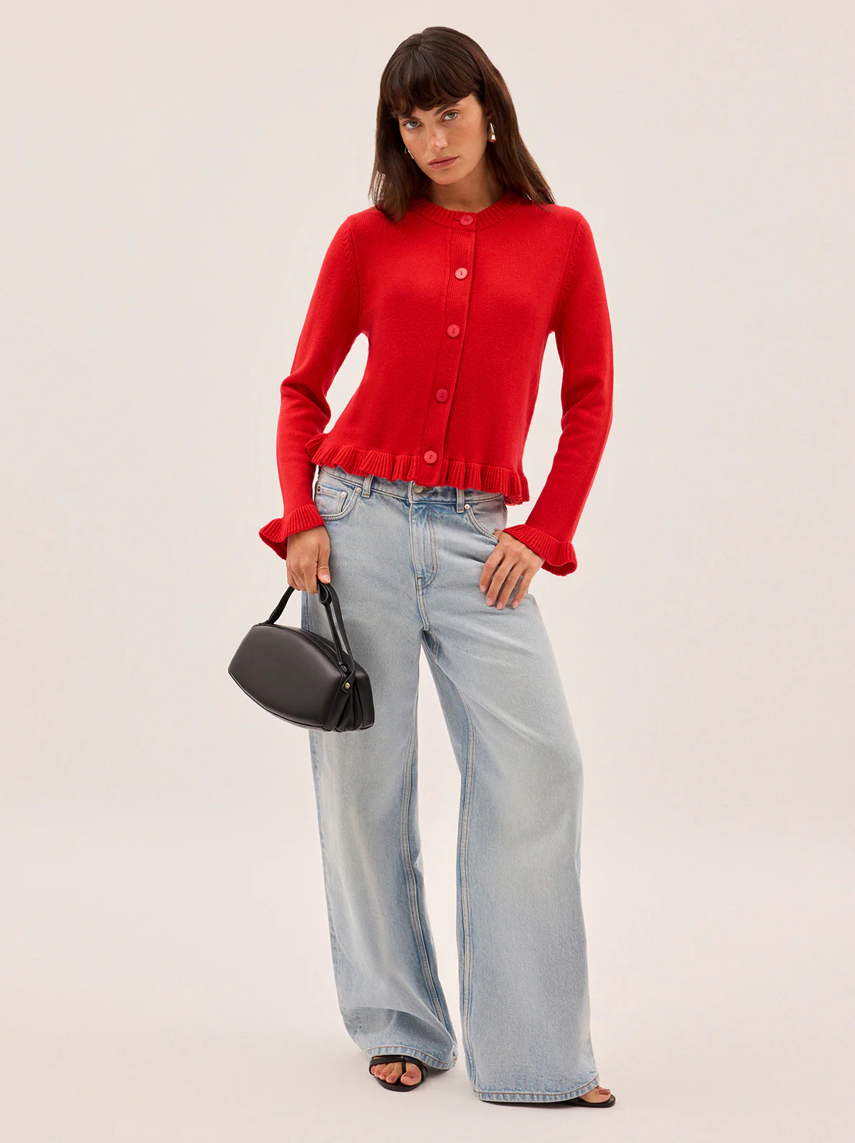 Odile Red Knit Cardigan