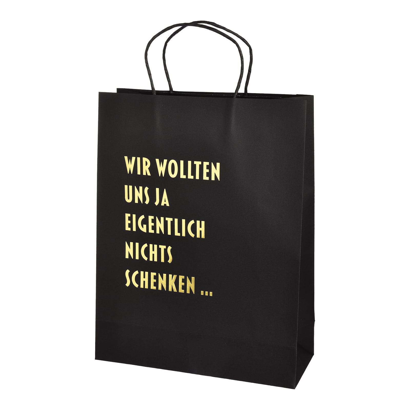 Geschenktüte Simple Schwarz,B 270 x H 350 x T 220 mm