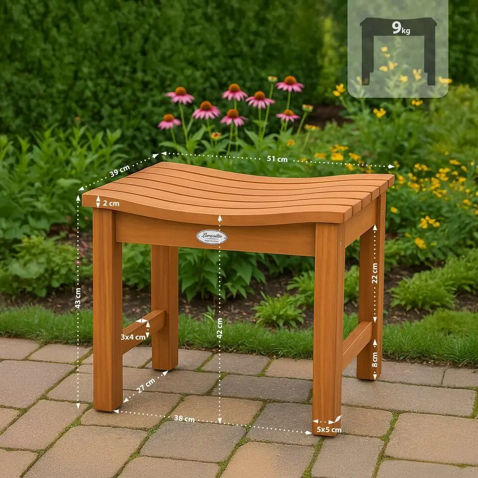 CLP Hocker Bibury Hout - teak