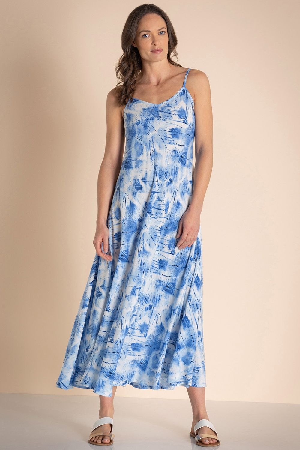 Klass. Bias Cut Tie Dye Maxi Dress