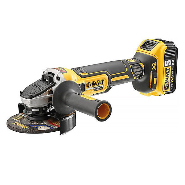 Meuleuse angle sans fil dewalt dcg405p3 18 V 1000 W Batterie 5.0 Ah 12.5 cm