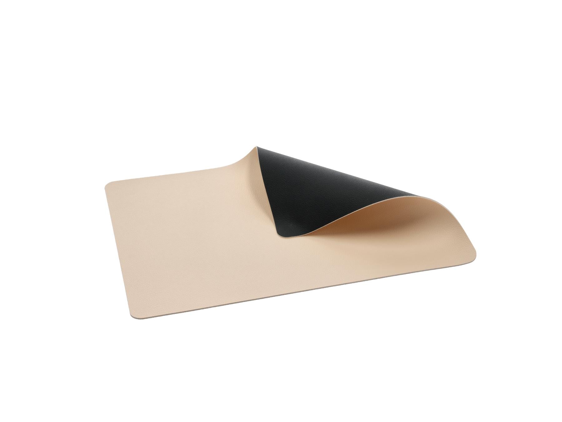 Bitz Placemat Zwart/ Bruin (set van 4)