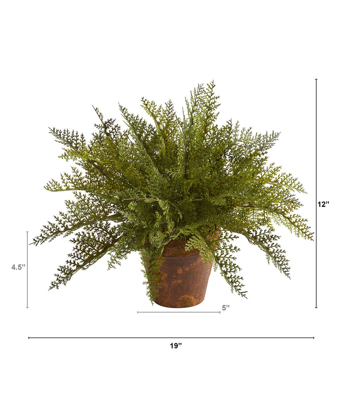 Nearly Natural 19 Maiden Hair Fern Artificial Plant in Planter