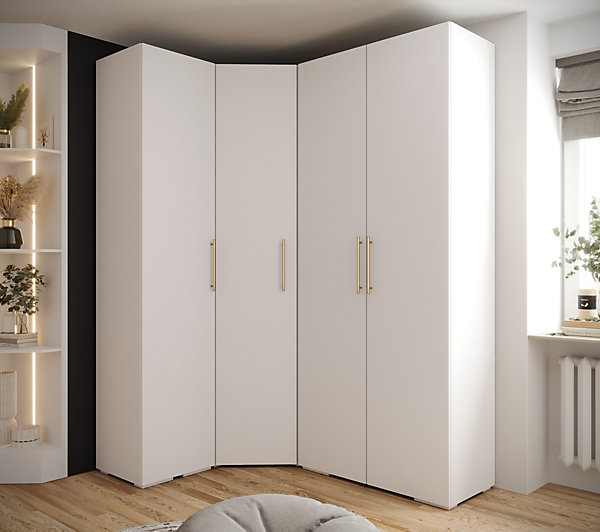 Garde-robe Inova 3 porte battante 236,7/182/47 4 Portes (blanc)