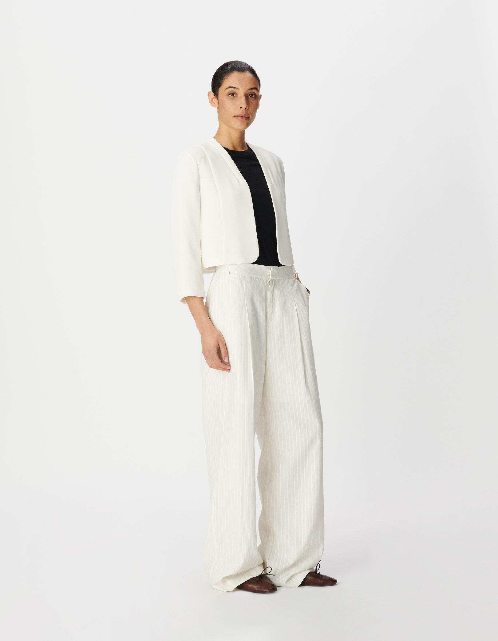 Veste courte blanche esprit boléro Femme