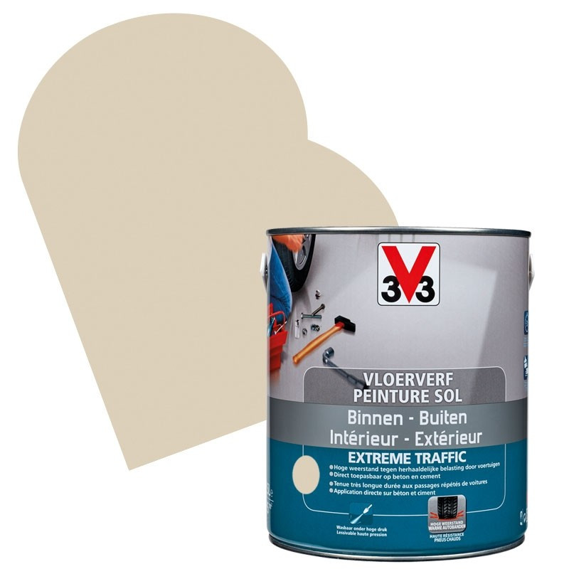 Peinture Sol Extreme Traffic pierre satinée 2,5 L V33