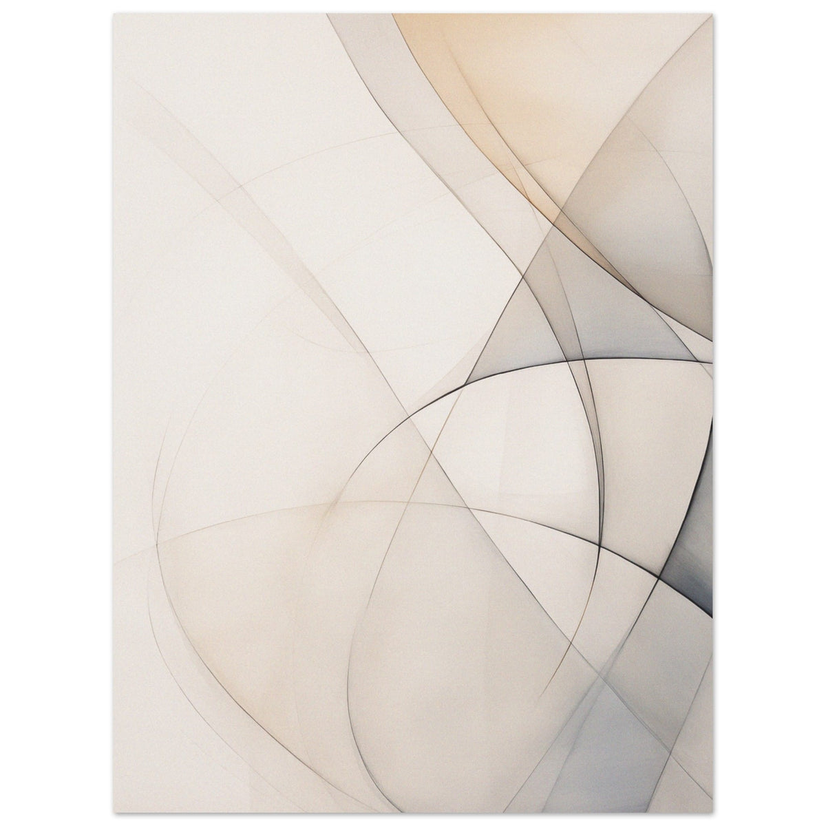 Artfulprints Abstract - Fine lines  poster 30x40 cm