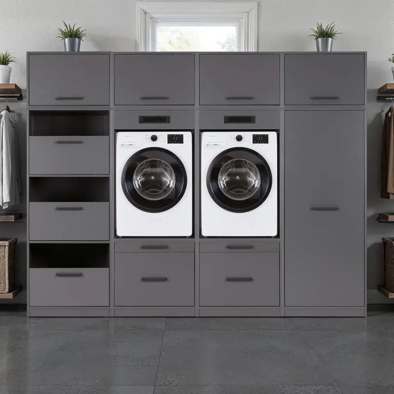 Waschmaschinenschrank 8-teilig Flow