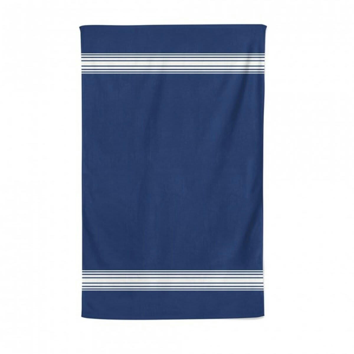 GRAND HÔTEL - Drap de douche coton bio Bleu Marine 70x130 cm