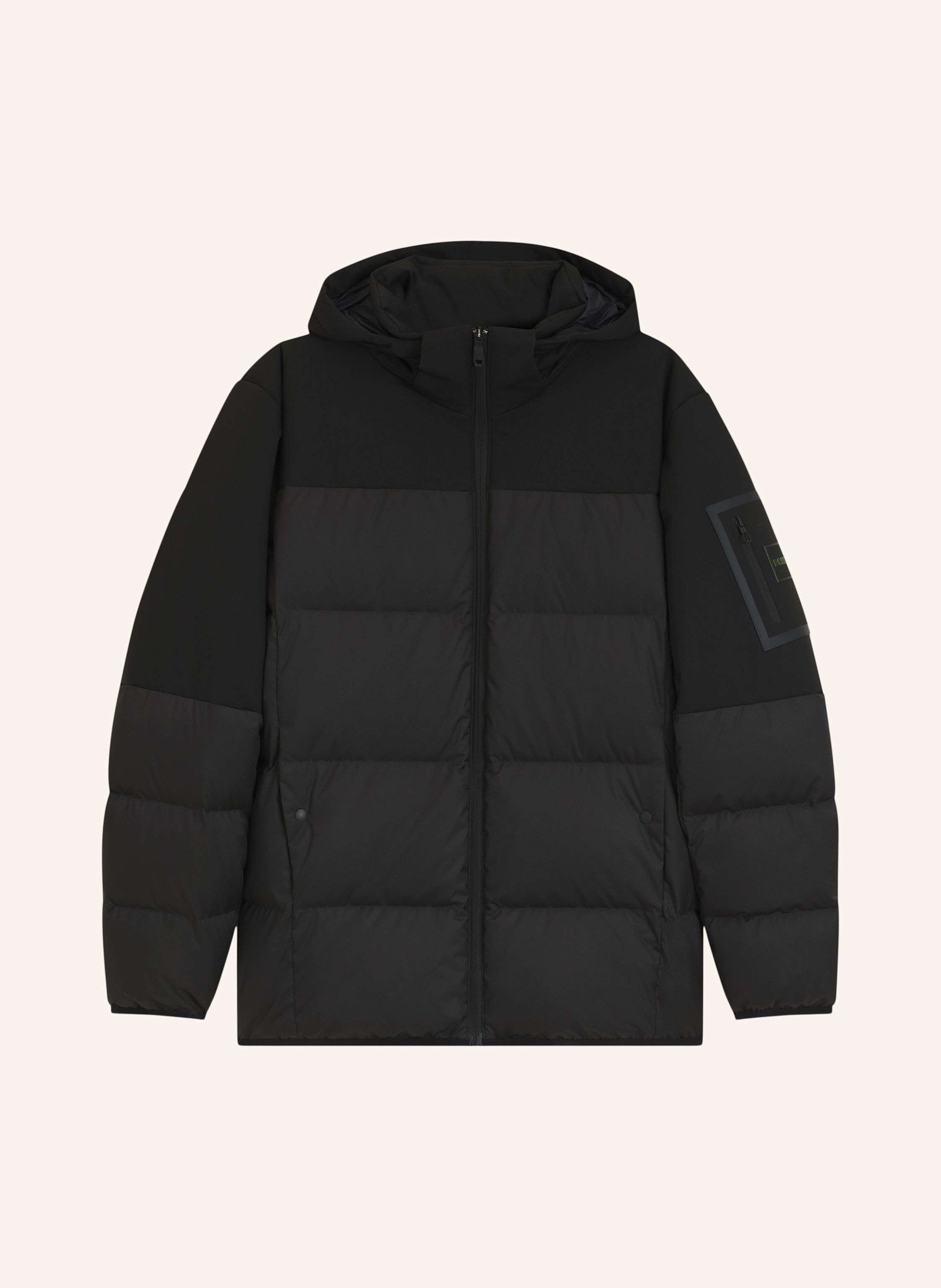BOSS Daunenjacke BLOCK mit abnehmbarer Kapuze