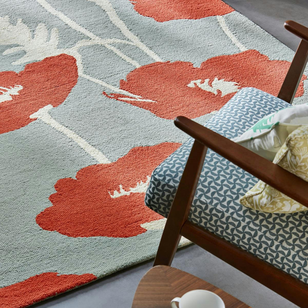 POPPYPOP - Tapis salon rouge 120x180