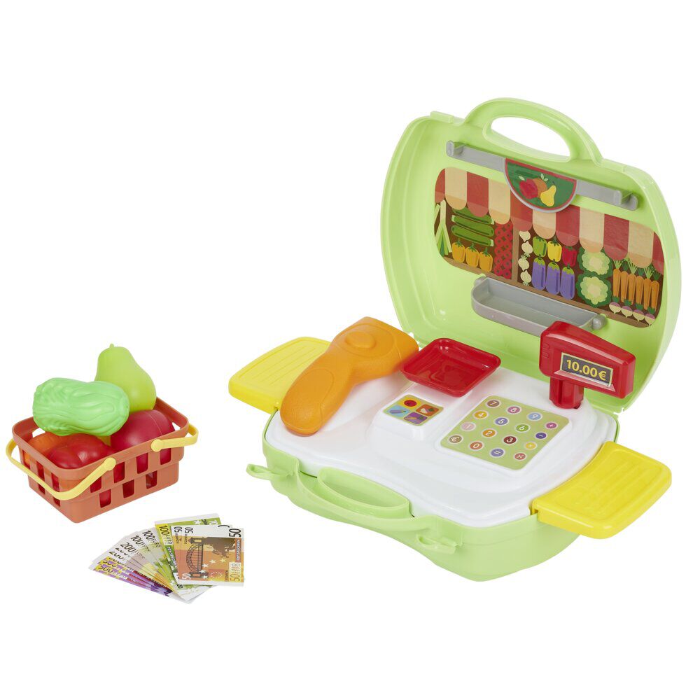 Mallette de jeu Marchand épicier 23 pièces