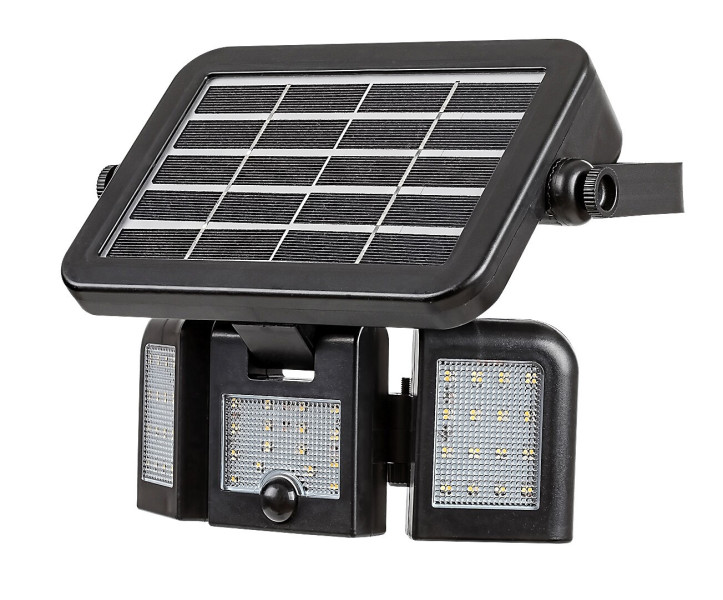 Naświetlacz solarny z czujnikiem LED 9.6W Lihull czarny 77020 Rabalux