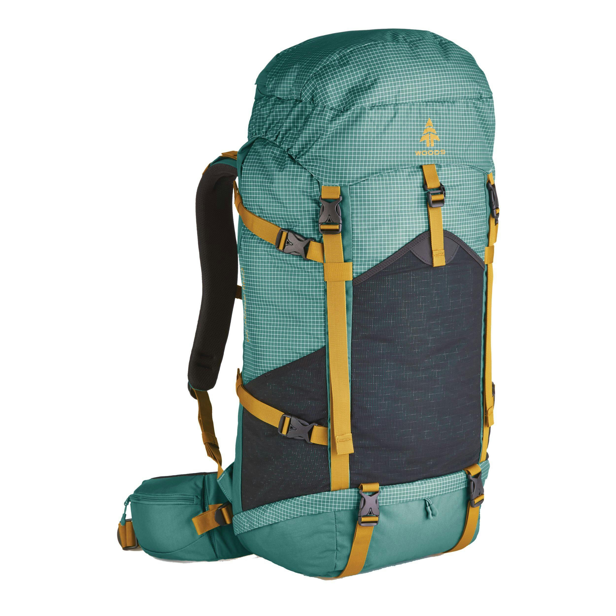 Woods Chilkoot Lightweight Water-Resistant Backpack For Hiking/Camping/Travel, 70-L