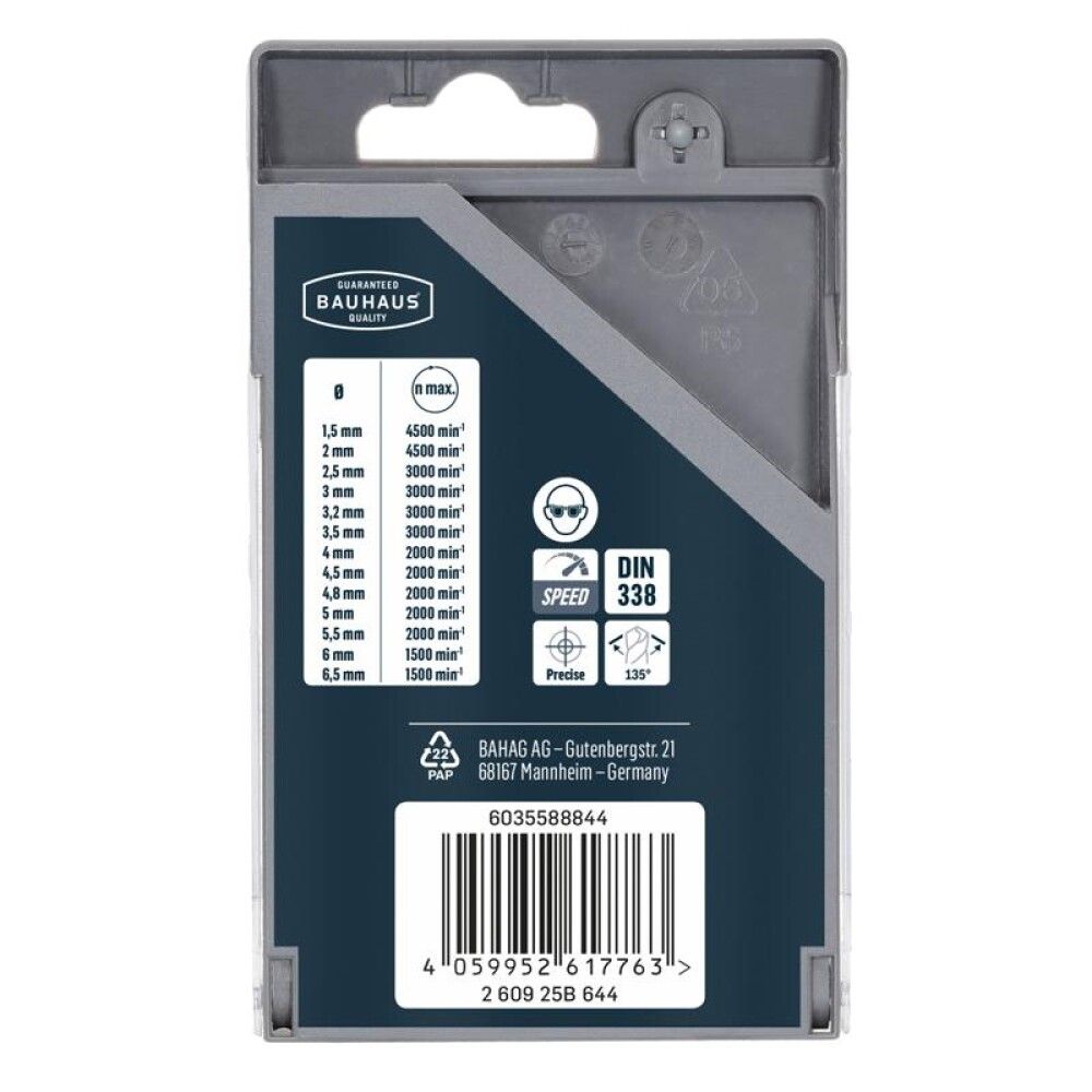 BORSETT CRAFTOMAT HSS-R 1,5-6,5MM 13 DELER