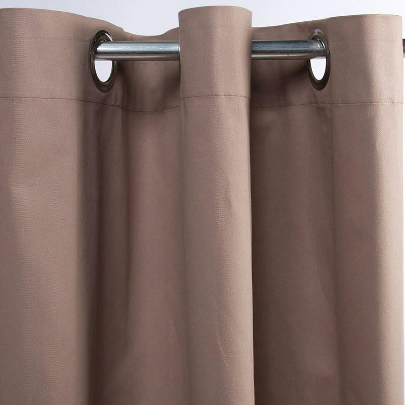 TOILE - Rideau 100% coton taupe 150x250