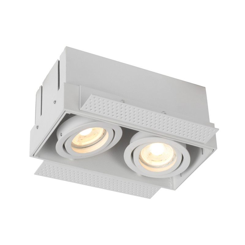 Spot encastrable Trimless blanc GU10 2 x 50 W LUCIDE