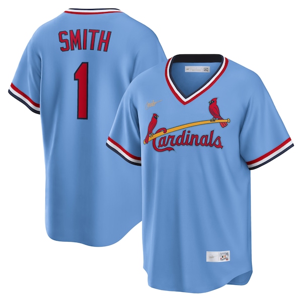 Ozzie Smith St. Louis Cardinals Nike Road Cooperstown Collection Player Jersey - Light Blue