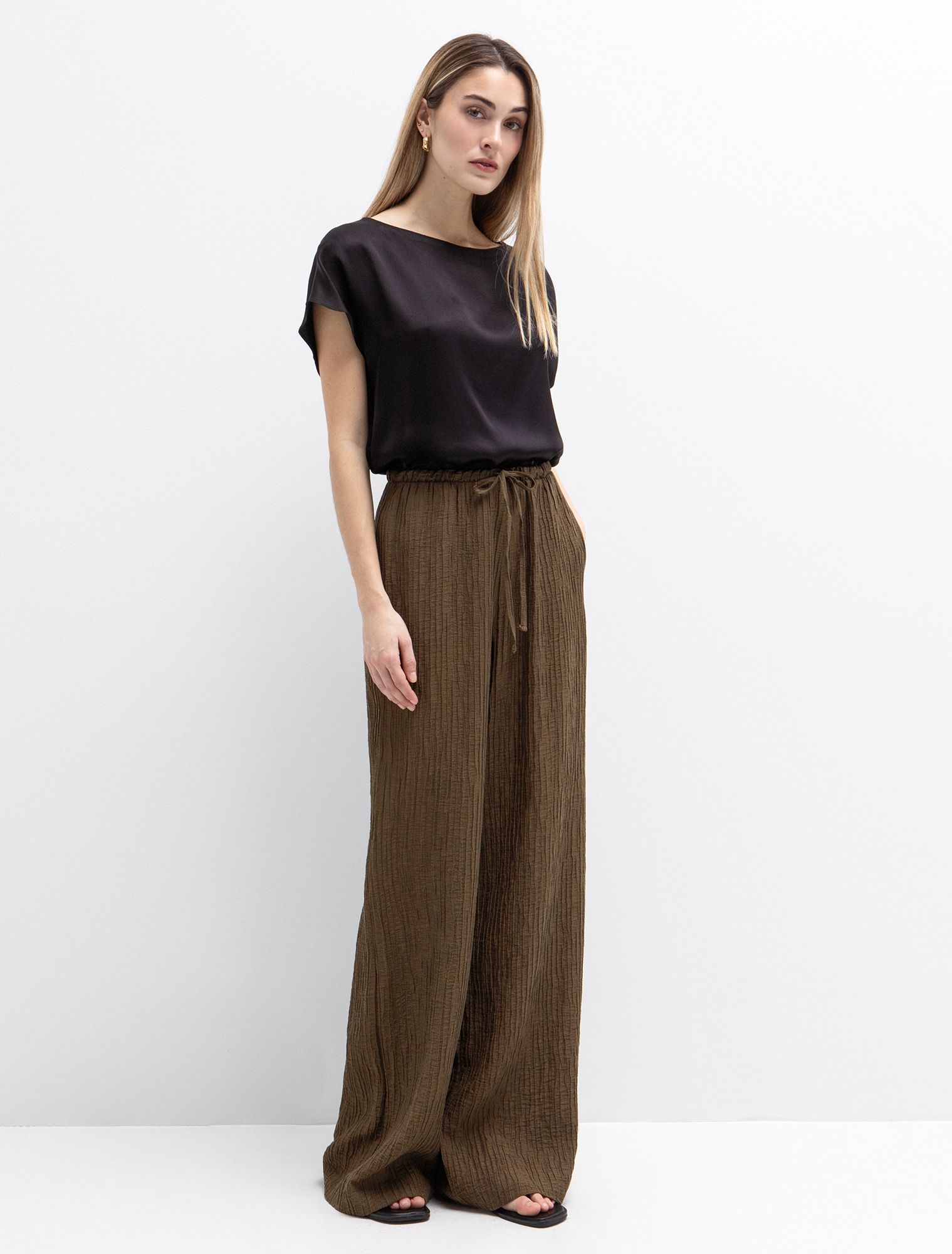 Viscose σατινέ μπλούζα