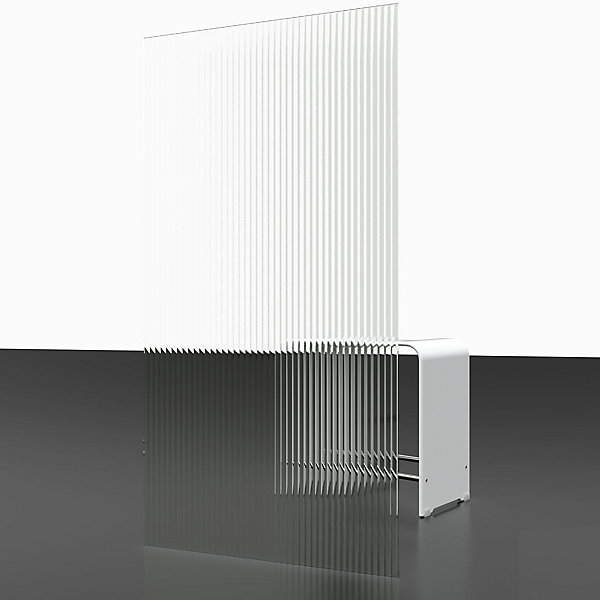 Pare-baignoire 80 x 140 cm Schulte, 1 volet pivotant, verre transparent rainuré, profilé noir