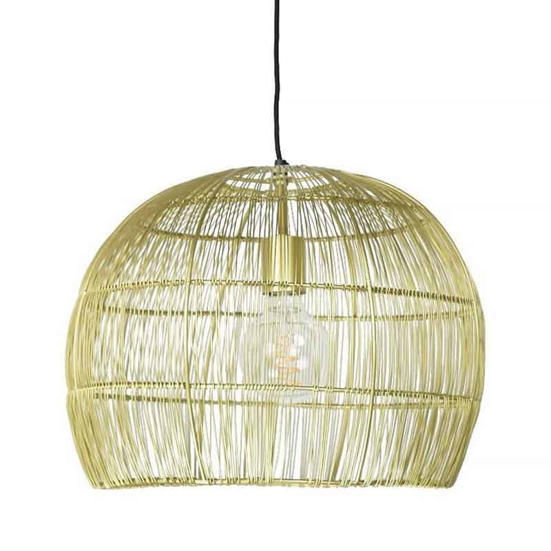 Urban Interiors hanglamp Frenk - 1 lichts - 42 x 150  cm - goud