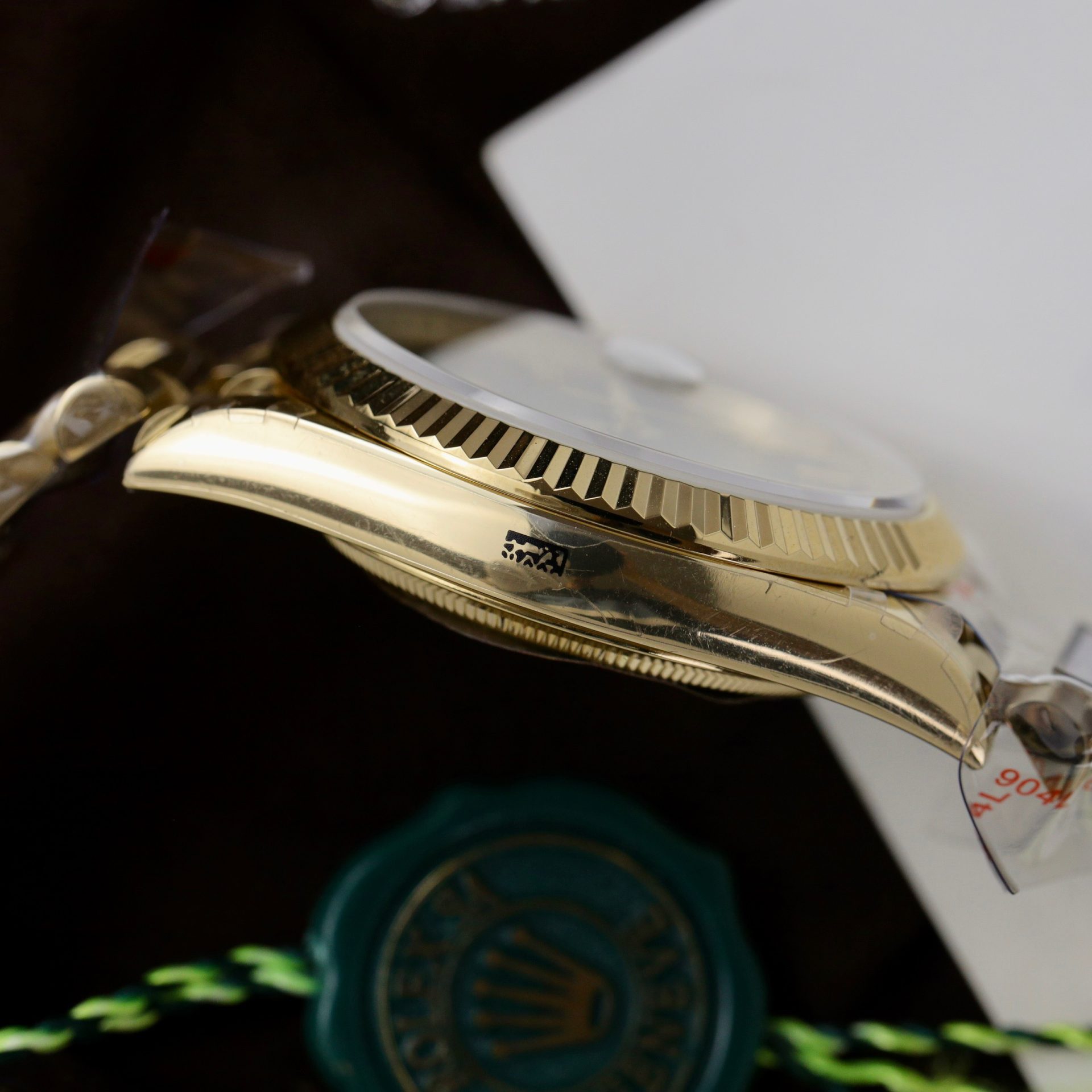 Rolex Day-Date 228238 YG Plated Ombre Green Dial 40mm Super Clone