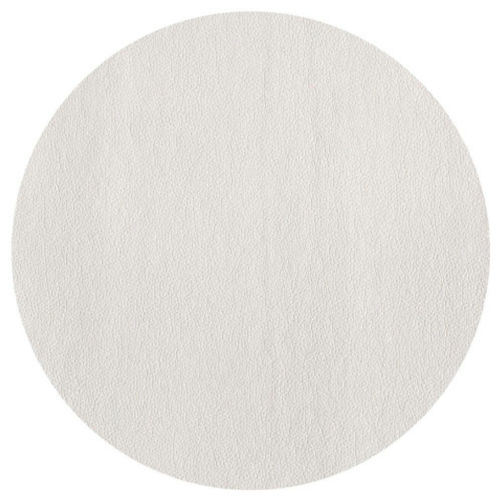 CUIR - Set de table rond blanc D38