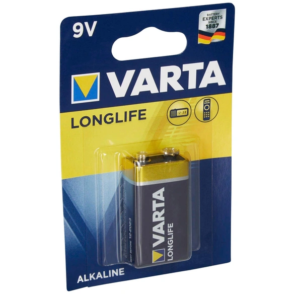 Batterie »LONGLIFE«, Alkaline 9V-E-Block, Blister 1