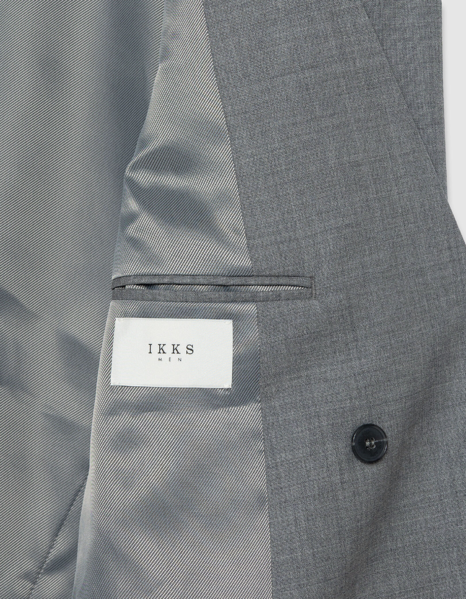 Veste de costume grise boutonnage croisé Homme