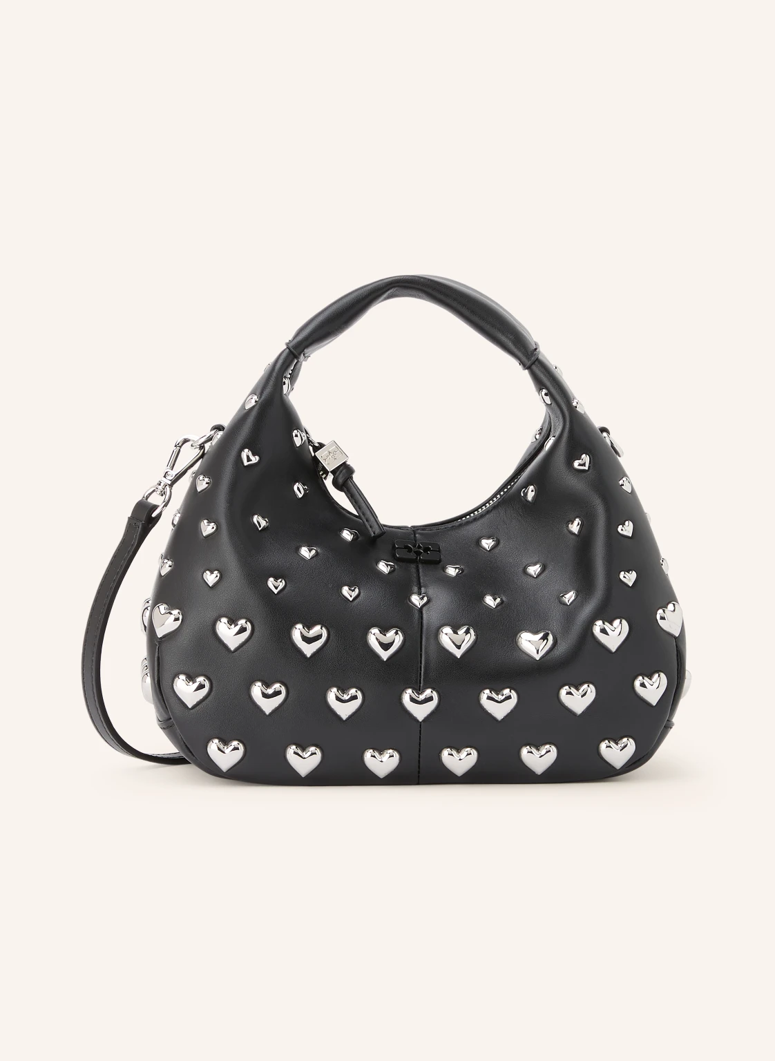 GANNI Handtasche mit Nieten
