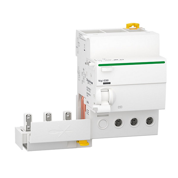 Bloc différentiel Vigi iC60 3P - 40A - 30 mA - Type AC - 230-240V 400-415V