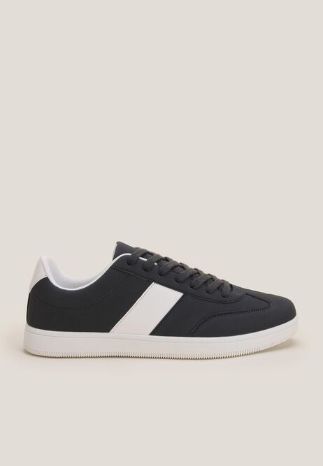 Mens Grey Stripe Trainers