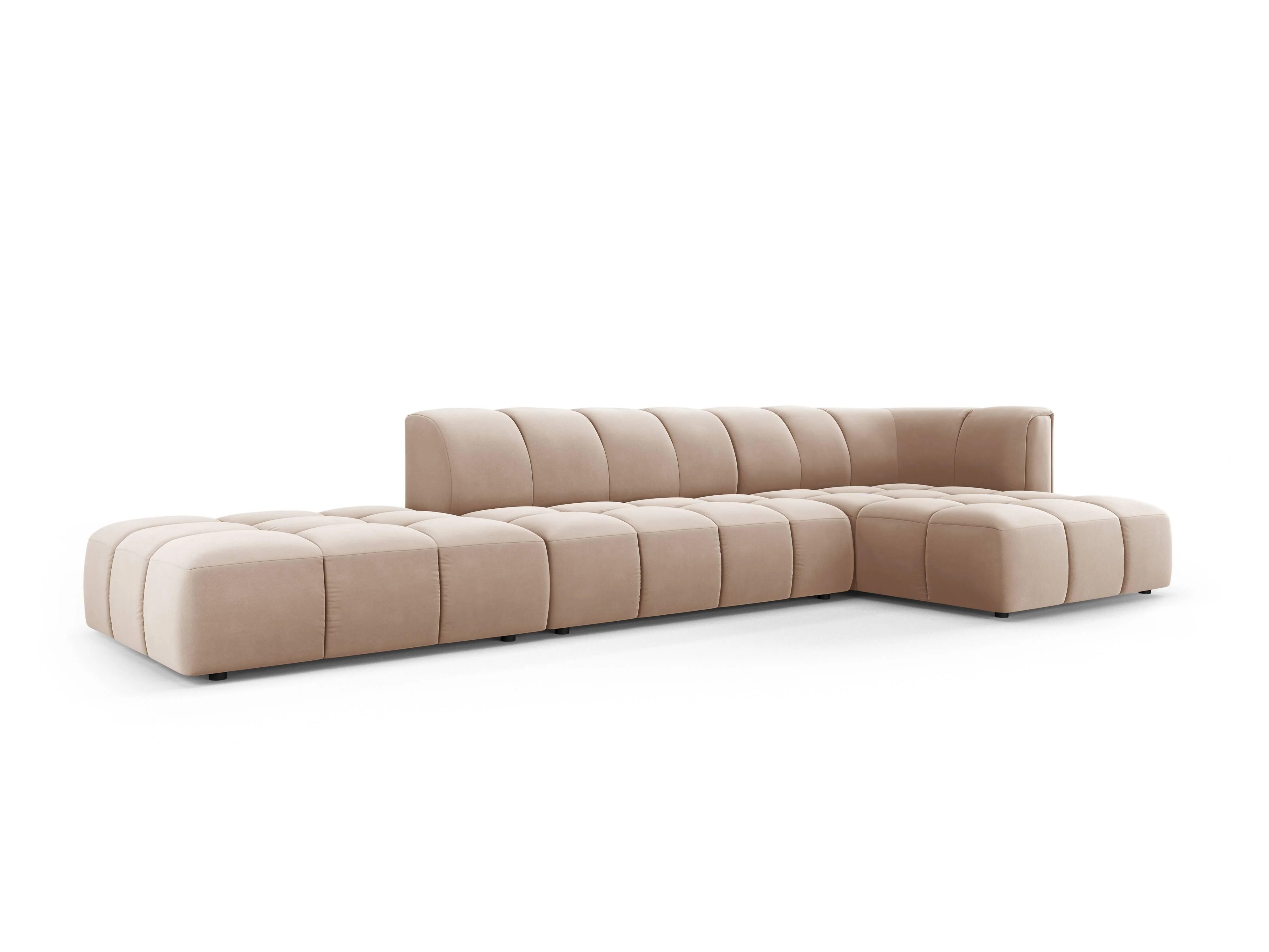 Hoekbank Francesca velvet rechts 5-zits