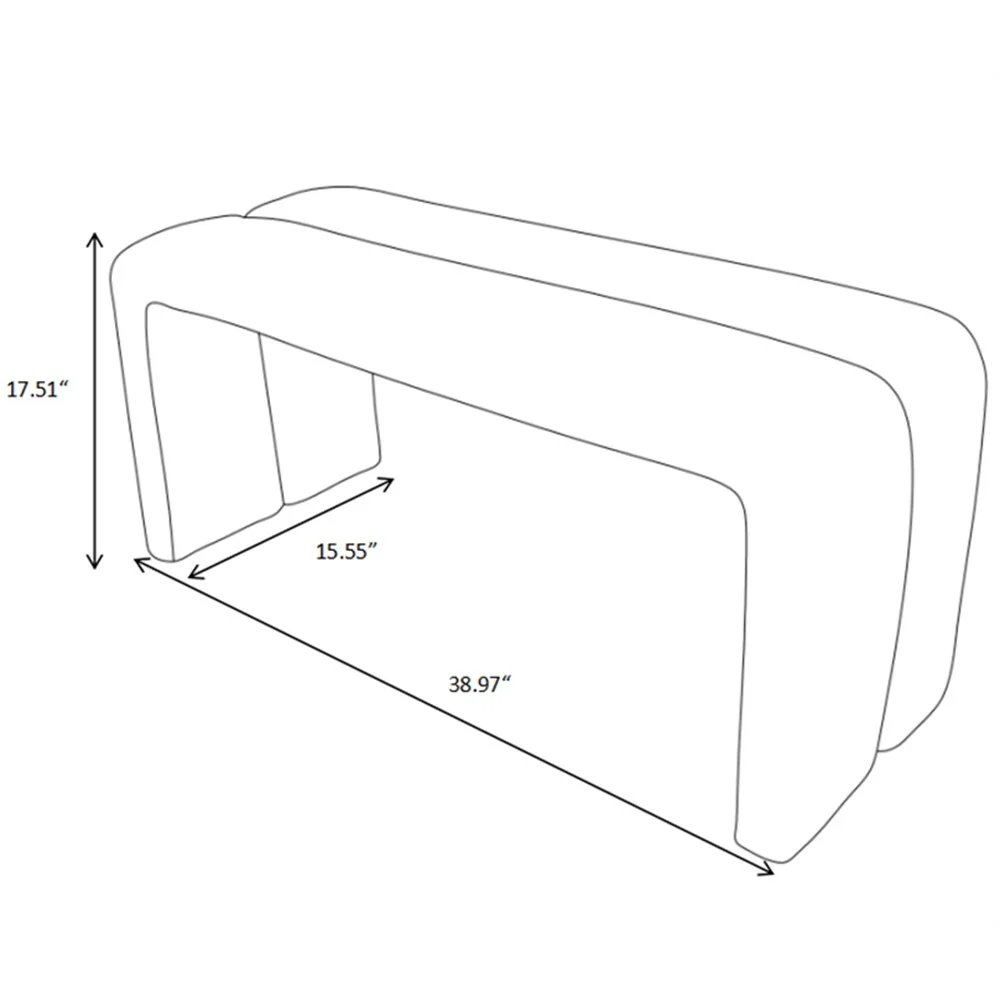 Ottoman Bench Set,Modern Upholstered Bench Including Four Benches