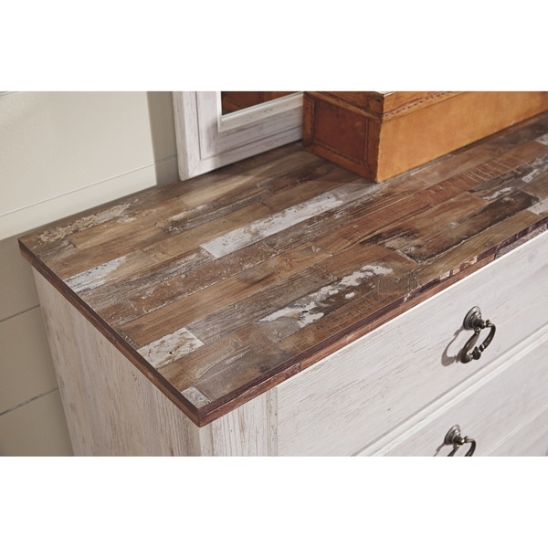 Willowton Two-tone Two Drawer Night Stand