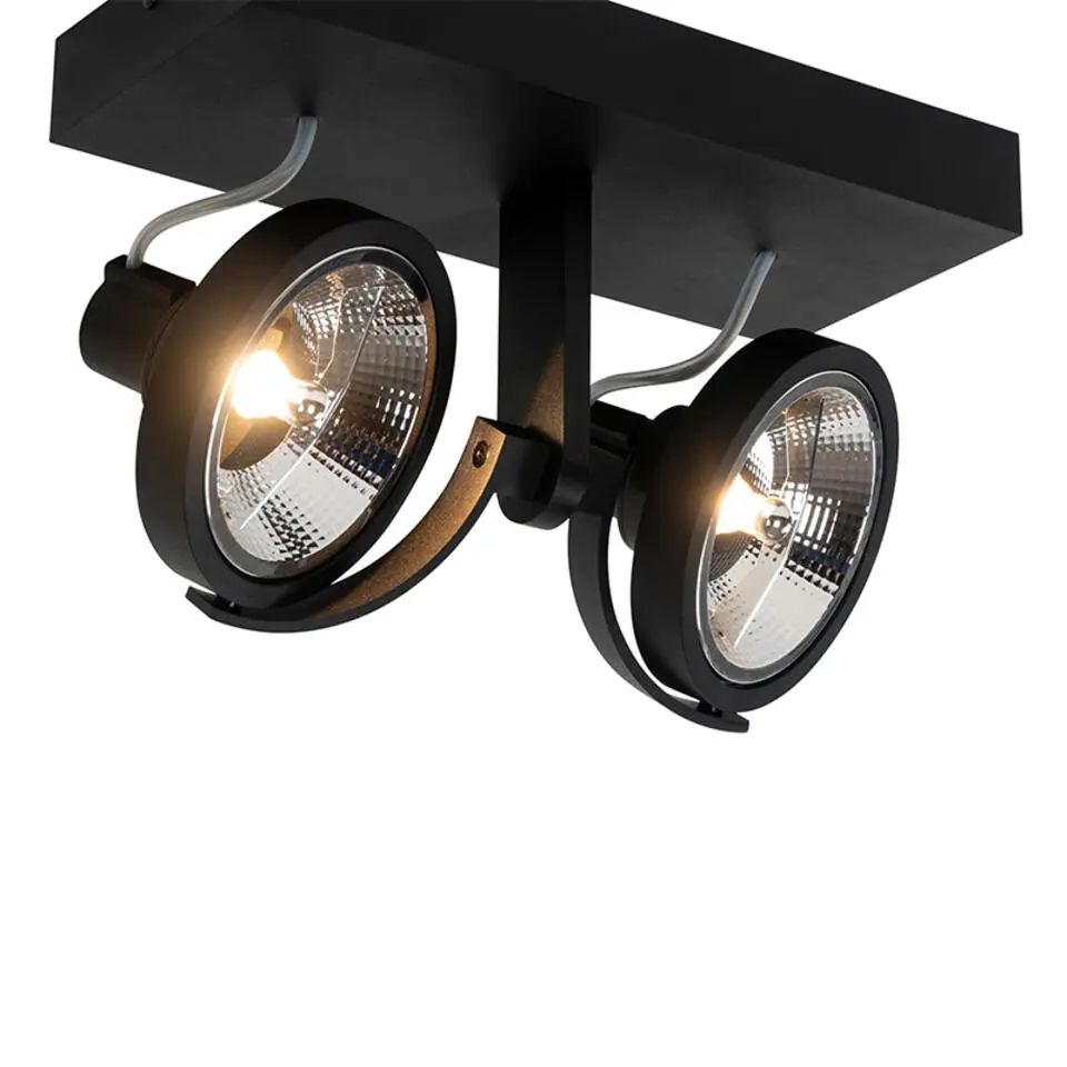 Qazqa spot master zwart gu10