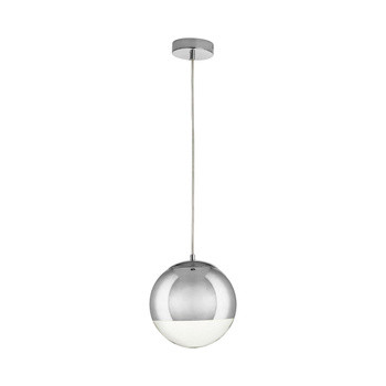 LAMPA WISZĄCA chromowana FLASH S szklana kula