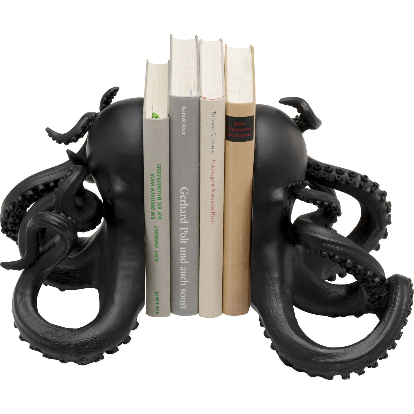 Kare Design Boekensteun octopus zwart (2/Set)