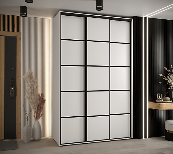 Armoire Davos 4 a portes coulissantes H. 235,2 x L. 180 x P. 45 3 portes