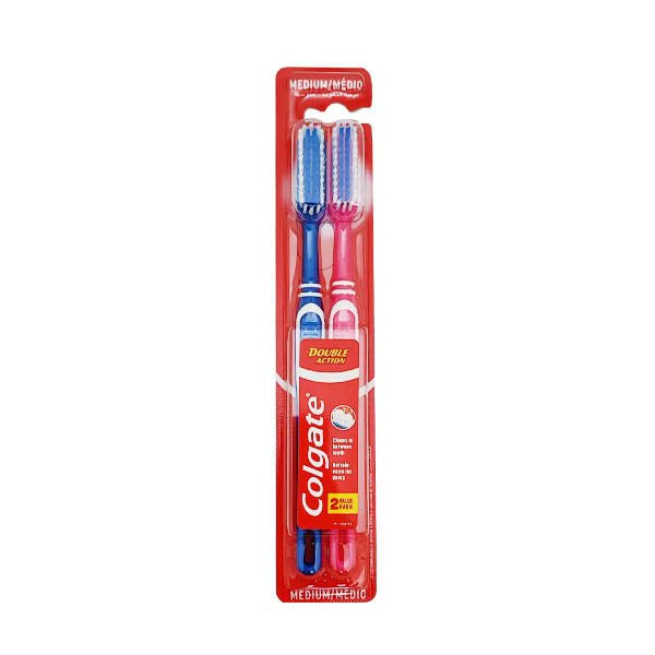 Colgate Toothbrush Double Action 2 Pk