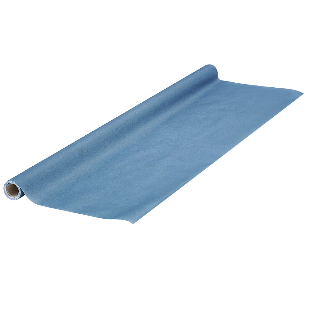Nappe en papier voie sèche effet tissu bleu canard 4 m