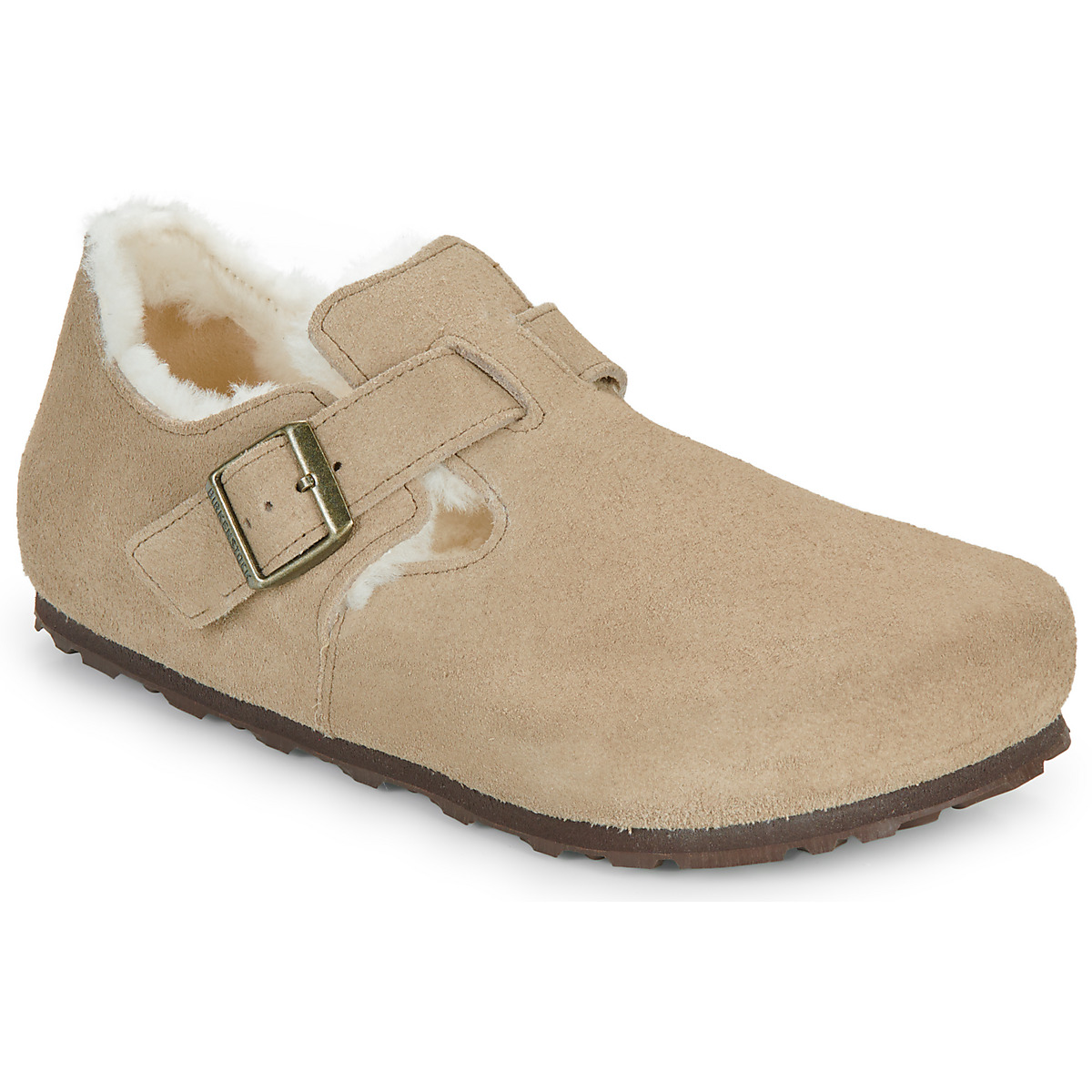 BIRKENSTOCK - London Shearling LEVE Taupe - Beige