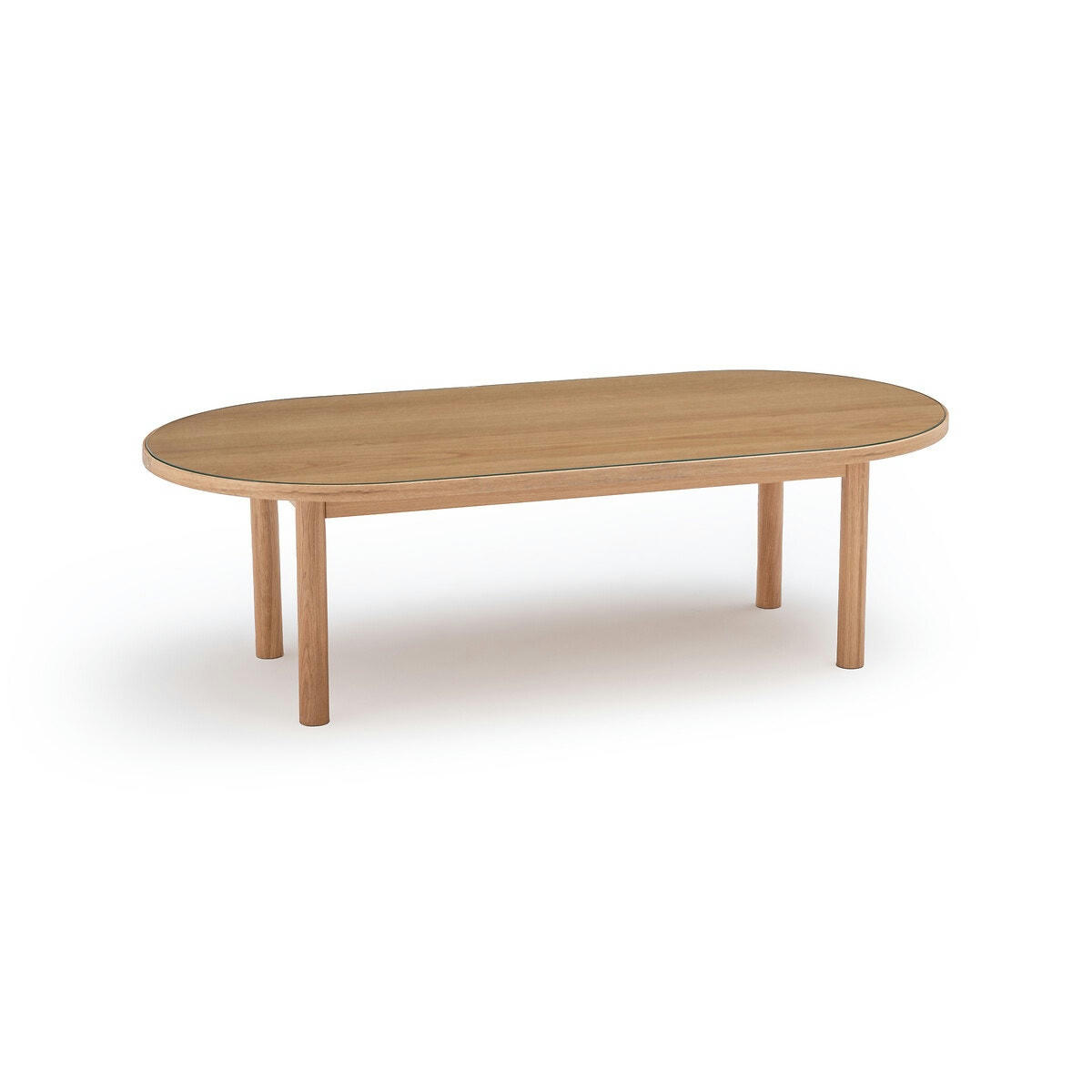 Table basse chêne et verre, Evergreen