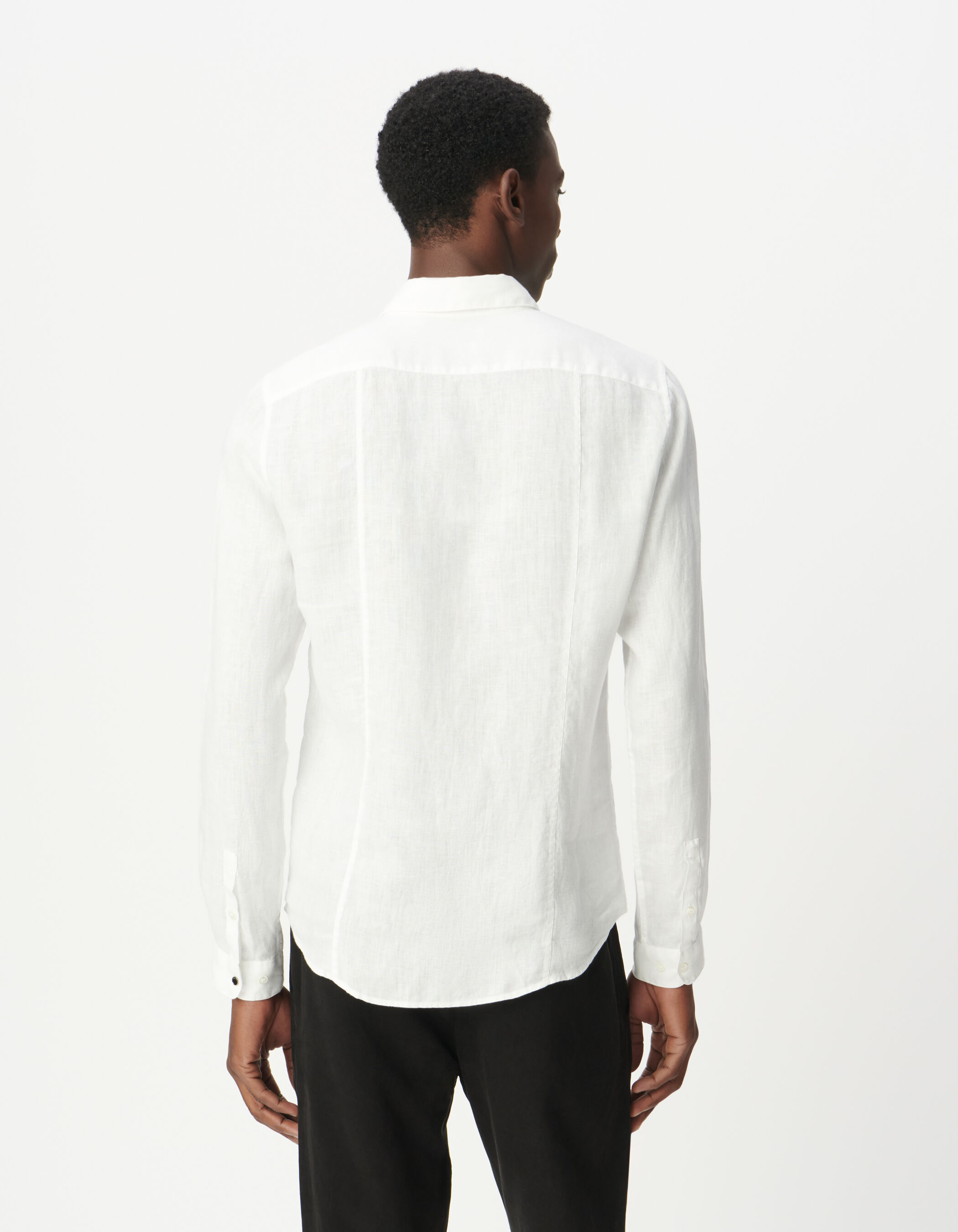 Chemise SLIM blanche 100% lin Homme